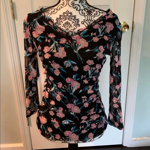 Nwot Inc floral blouse - Picture 1 of 6